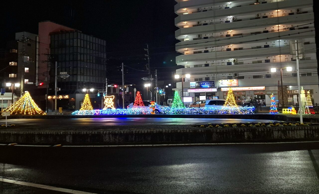 天王台駅前イルミネーション