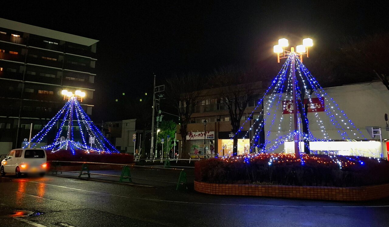 天王台駅前イルミネーション